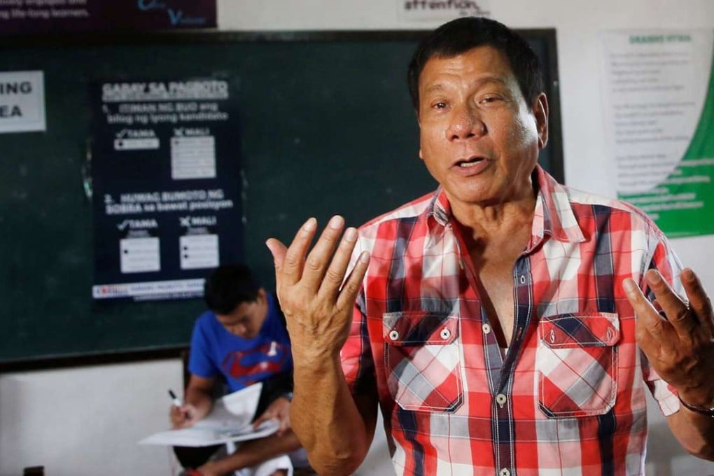 Presidential candidate Rodrigo Duterte. Photo: Reuters