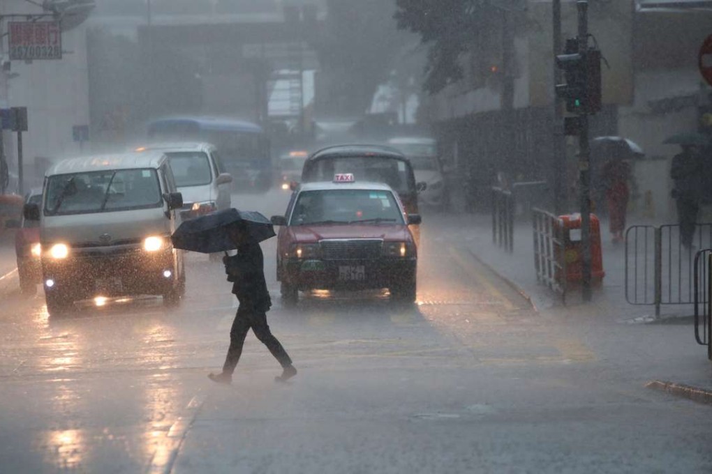 Rain in North Point. Photo: Sam Tsang