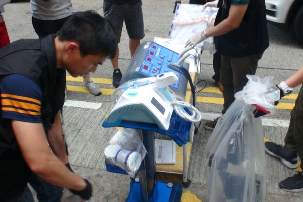 Unlicensed practitioners such as a beauty salon in Causeway Bay have been investigated by police. Photo: SCMP Pictures