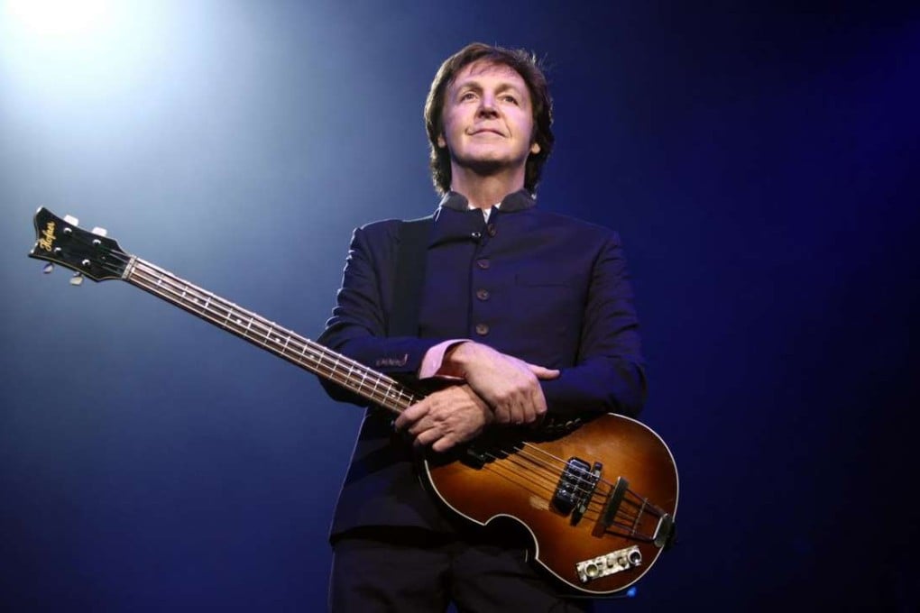 McCartney with his Hofner 500/1 bass.