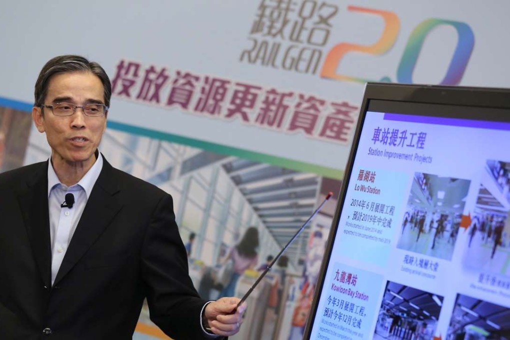 Adi Lau, operations director of MTR Corporation discussed the plans at MTR headquarter in Kowloon Bay on Wednesday. Photo: K. Y. Cheng