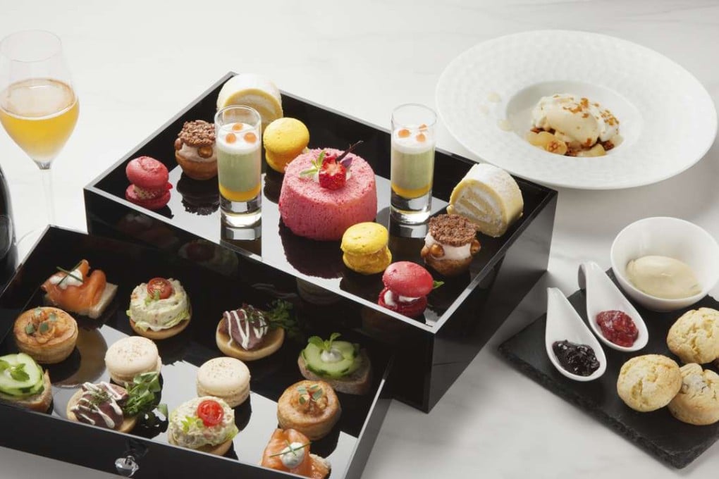 The Pandora's Box afternoon tea at French Window Brasserie and Bar at IFC Mall in Central.