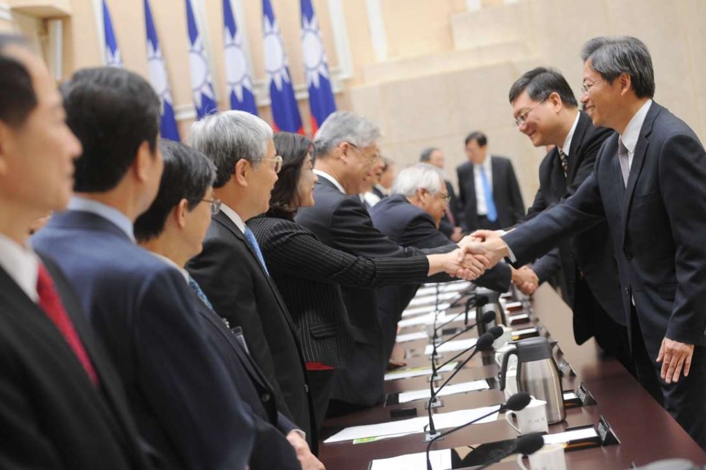 More than 70 cabinet members in Taiwan have formally resigned to pave the way for the new government that will take the oath of office next week. Photo: SCMP Pictures