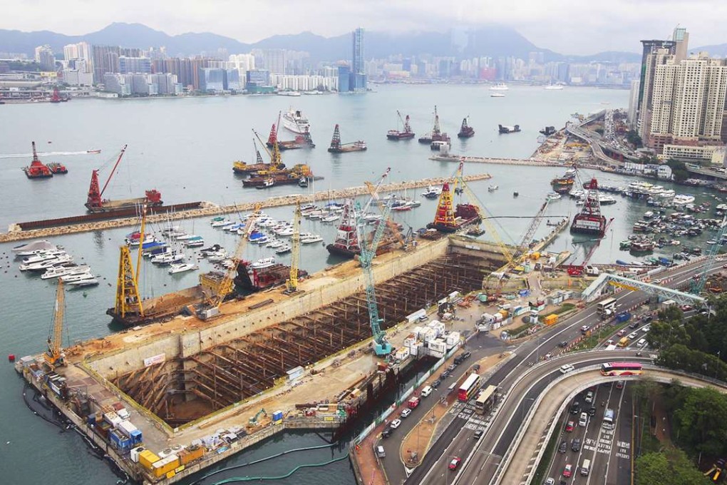 Work on the Central-Wan Chai Bypass is to be halted for Zhang’s visit to the city next week. Photo: David Wong