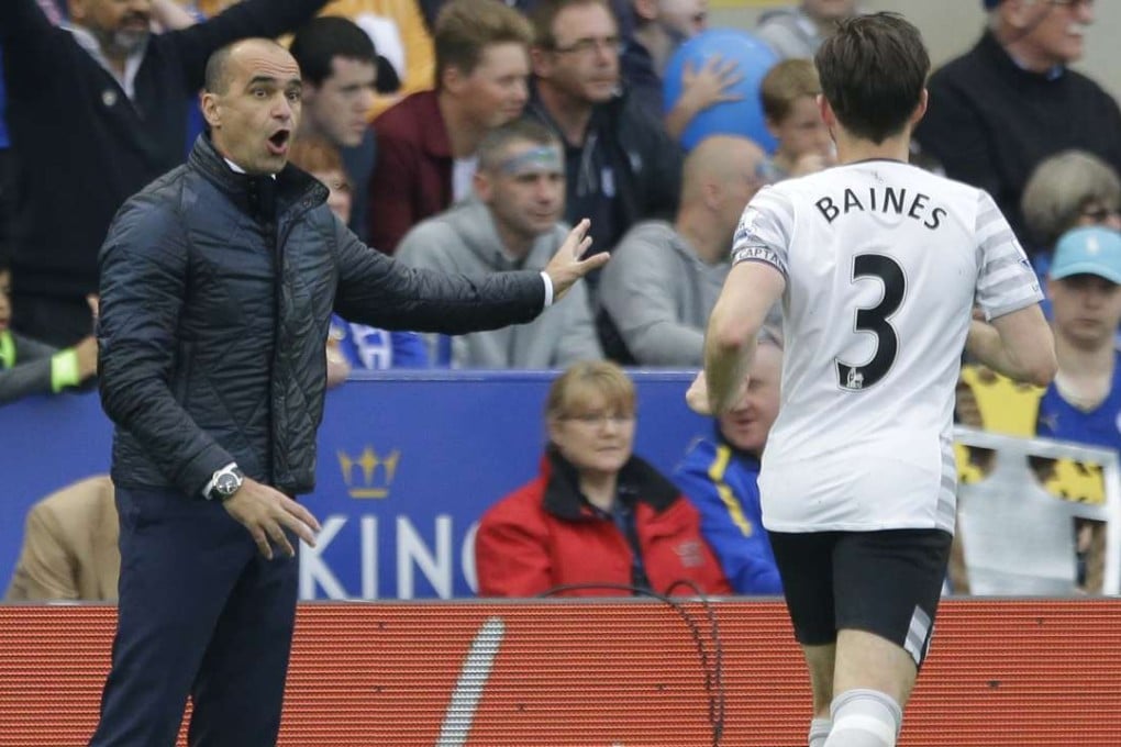 Everton have sacked Roberto Martinez and will not be in charge for the club’s last Premier League game on Sunday. Photo: AP