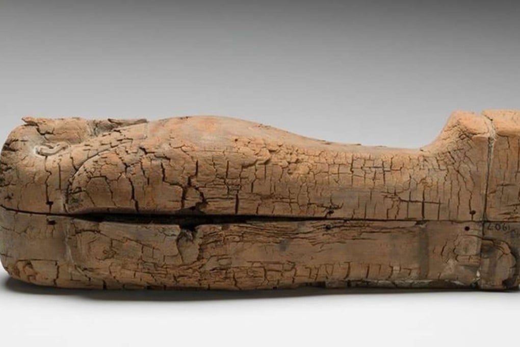 The tiny, 42cm-long coffin was initially thought to have contained discarded human organs. Photo: Fitzwilliam Museum