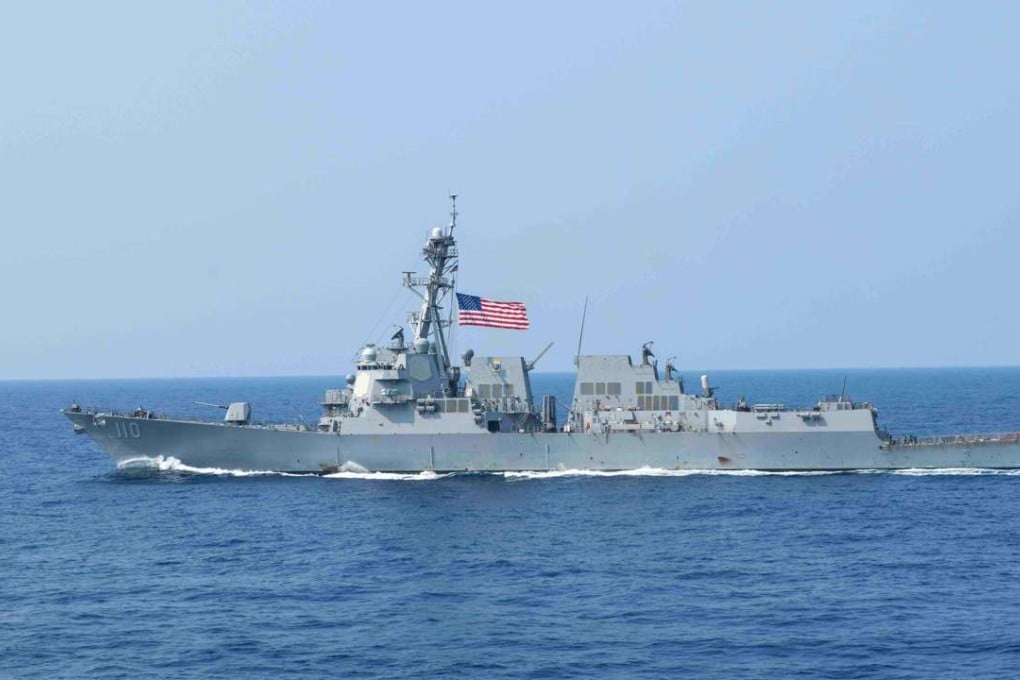 Beijing strongly protested after the US warship, the USS William P. Lawrence, sailed close to a reef controlled by China on Tuesday. Photo: AFP