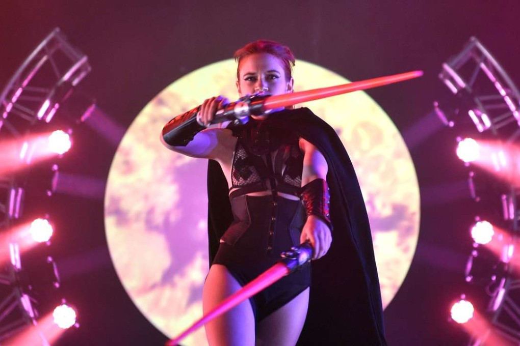 A performer at Sexpo Sydney 2016. Photo: AFP