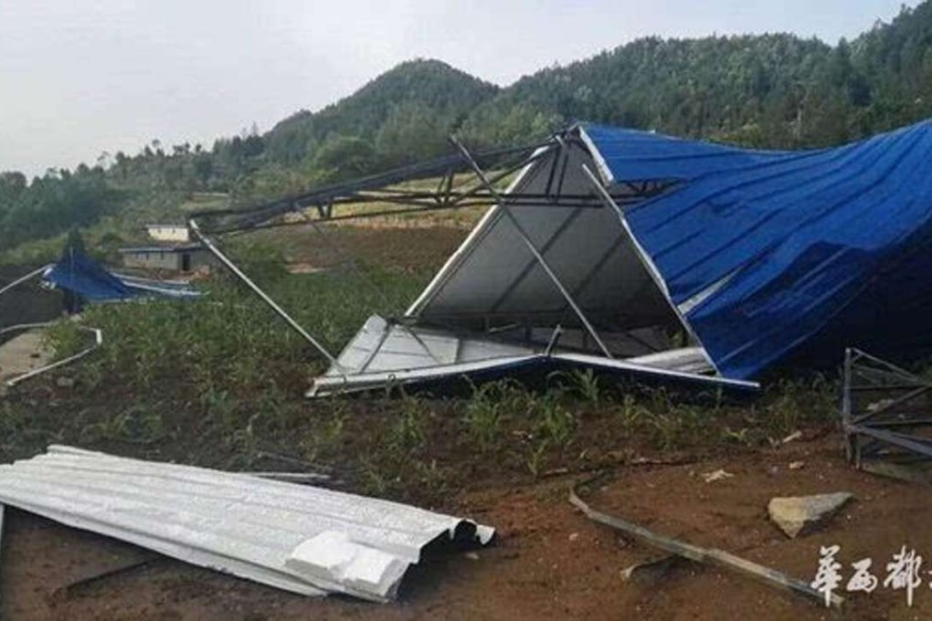 Some of the damage caused in the storms. Photo: Sohu.com