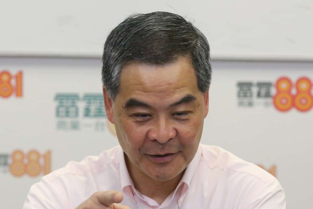 Chief Executive Leung Chun-ying responded to his critics’ claims. Photo: Edward Wong