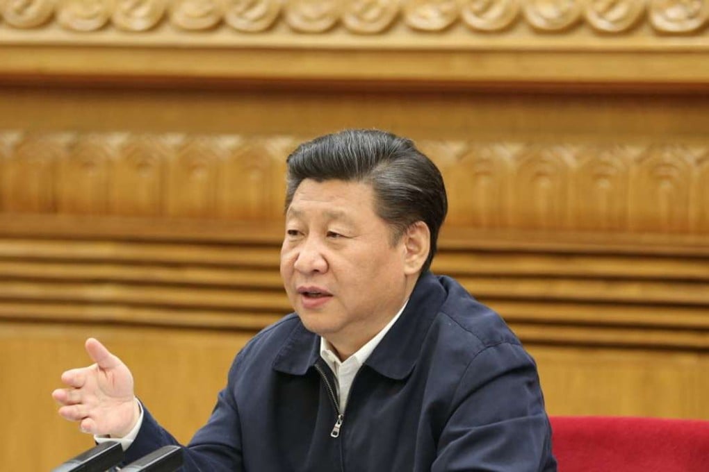 Chinese President Xi Jinping addresses a symposium discussing the country’s work in philosophy and social sciences in Beijing on May 17. Photo: Xinhua