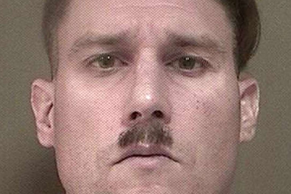 Bruce Post III with his distinctive facial hair in a booking photo. Photo: Ocean County Sheriff