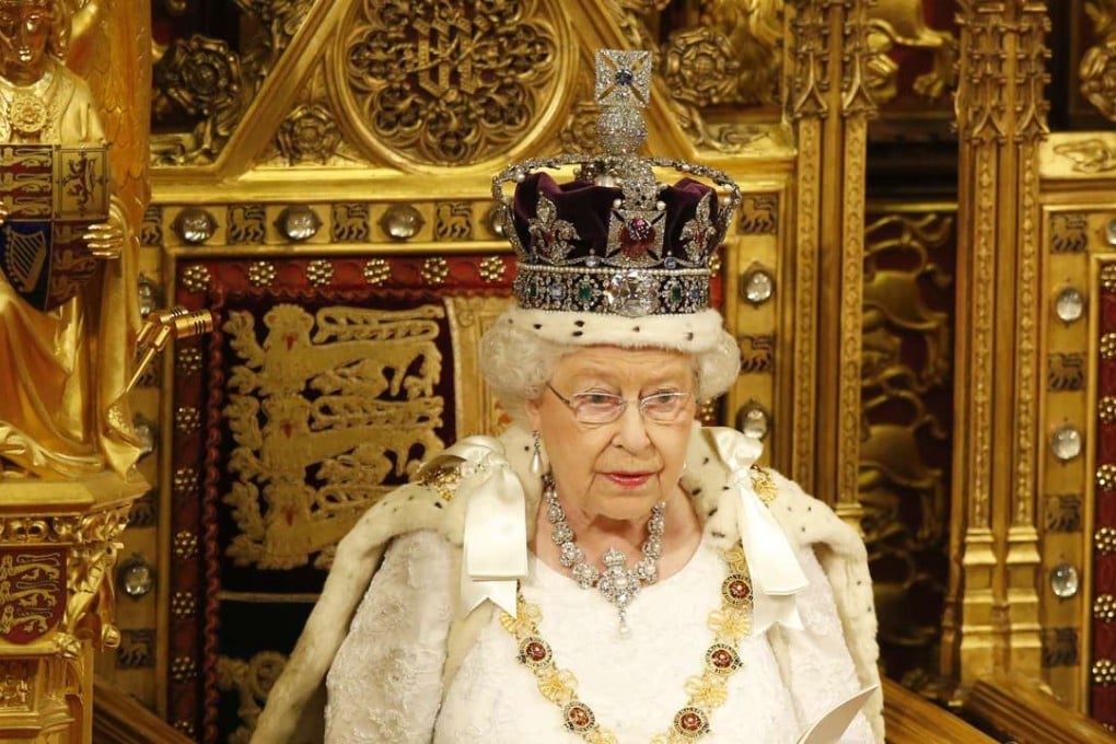 Britain's Queen Elizabeth II reads the Queen's Speech from the throne during the State Opening of Parliament in the House of Lords in London. Photo: AP