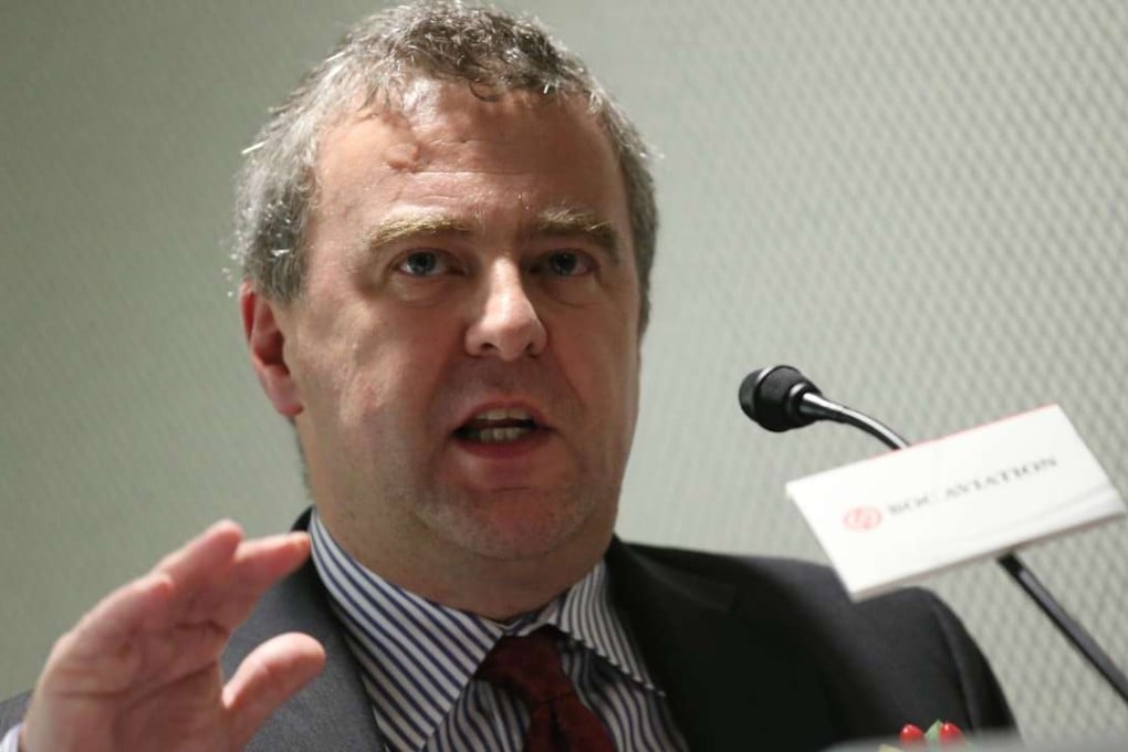 BOC Aviation Managing Director & Chief Executive Officer Robert Martin attends a press conference of BOC Aviation Leasing IPO at Mandarin Oriental Hotel in Central. Photo SCMP, K. Y. Cheng