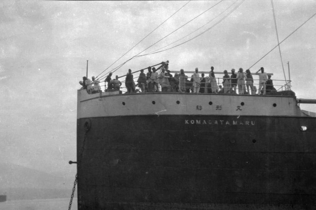 Passengers stand aboard the SS Komagata Maru at the port of Vancouver Canada in 1914. Photo: Reuters / City of Vancouver Archives