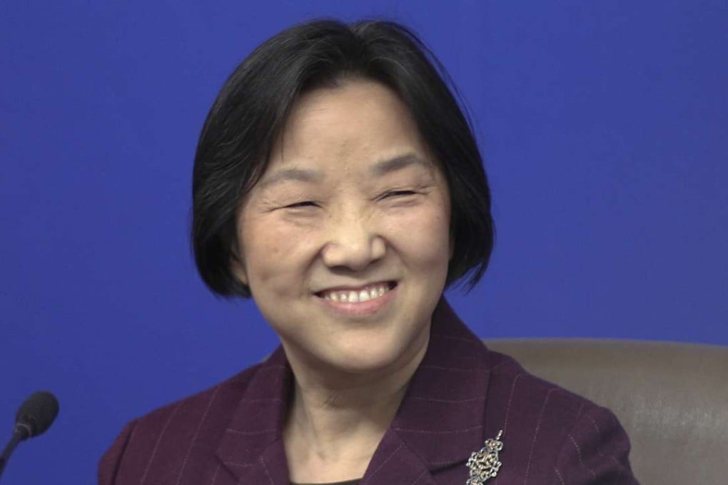 Jin Qi, head of China's Silk Road Fund, speaks to the media, in this file photo from March, 2015. Photo by Simon Song