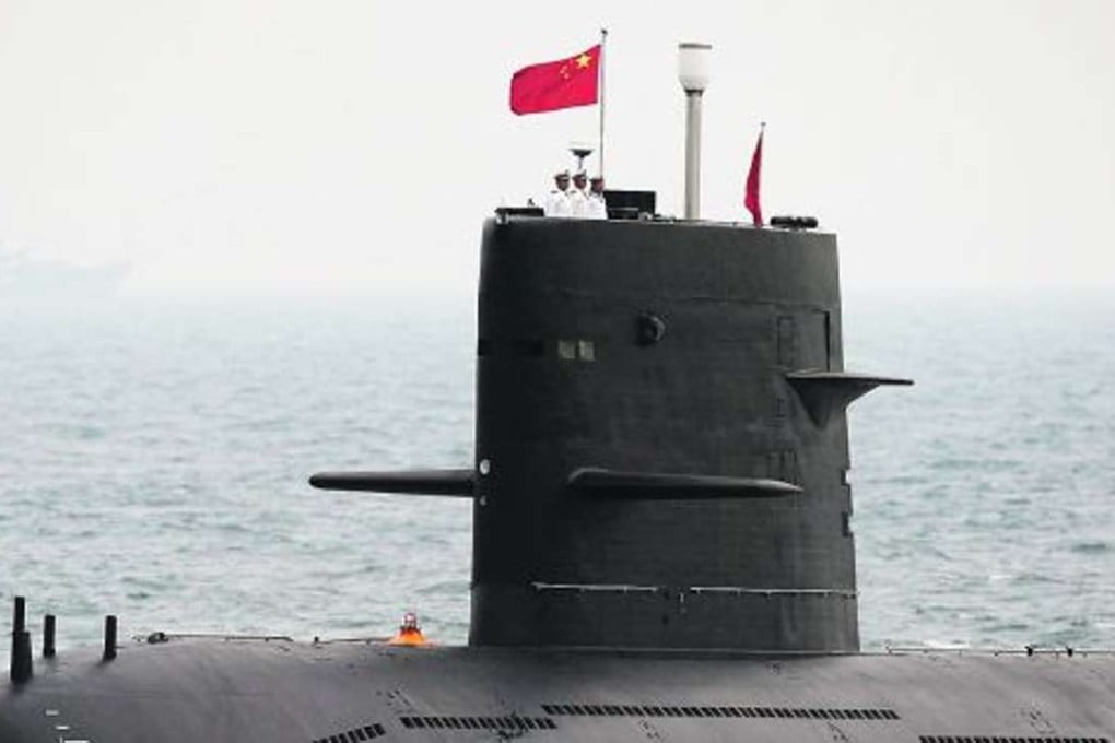A file picture of a PLA Navy submarine on patrol. Photo: Reuters
