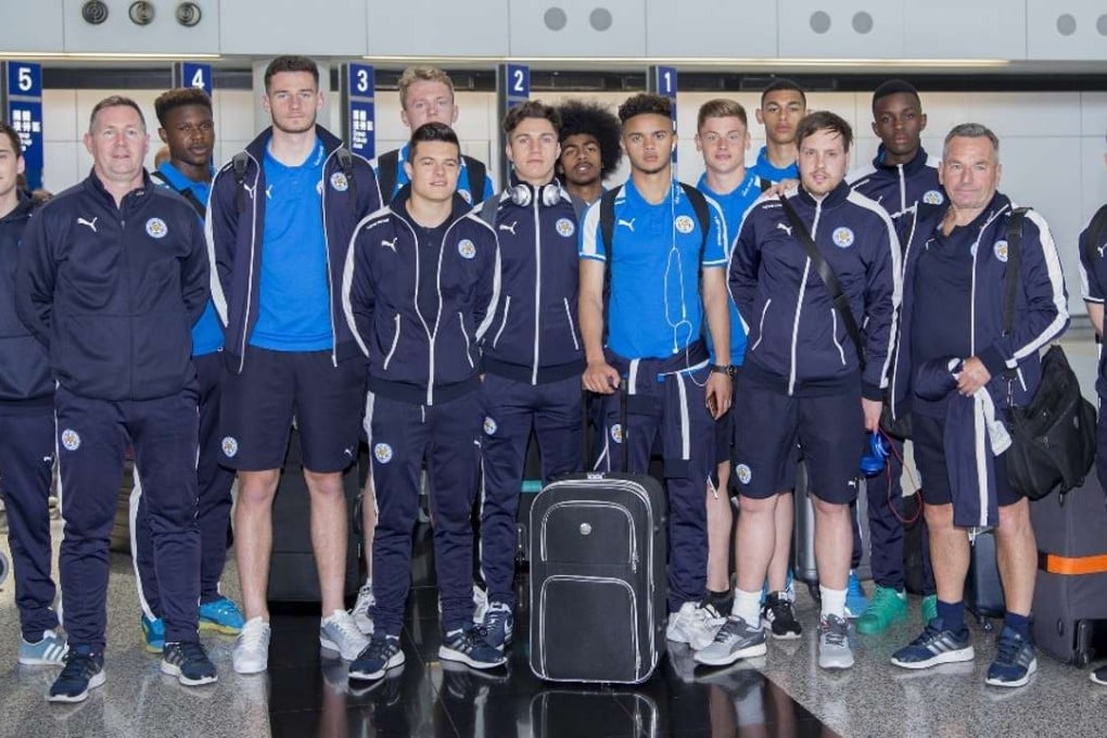 Leicester City’s youngsters arrive at Hong Kong Airport