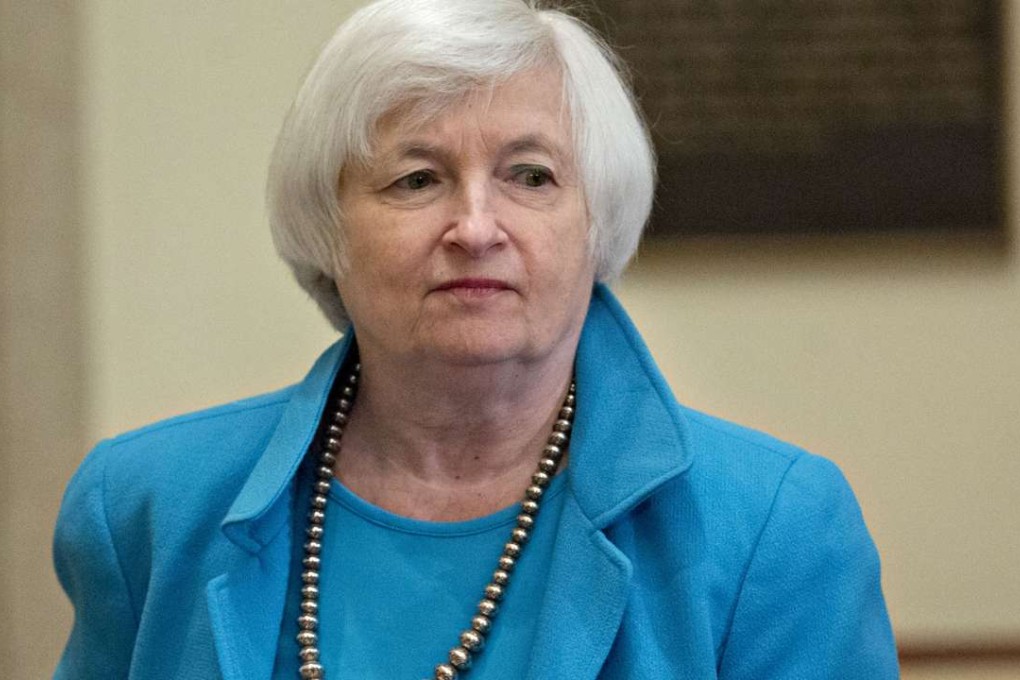 US Federal Reserve chair Janet Yellen arrives to a meeting of the Board of Governors of the Federal Reserve in Washington, DC,, as the government is seemingly poised to increase interest rates next month. Photo: Bloomberg