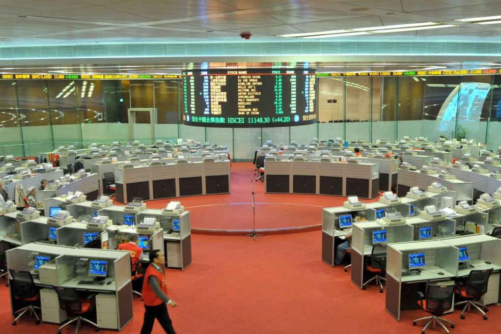 HKEX trading floor. Photo, SCMP, Keith wk Chan