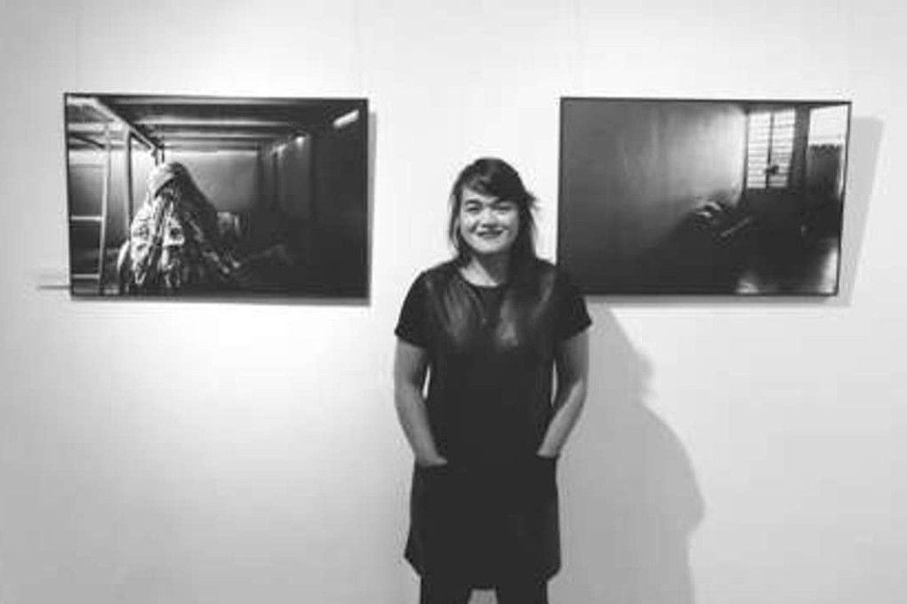 Xyza Bacani at her solo exhibition in Hong Kong. Photo: Lawrence Ng