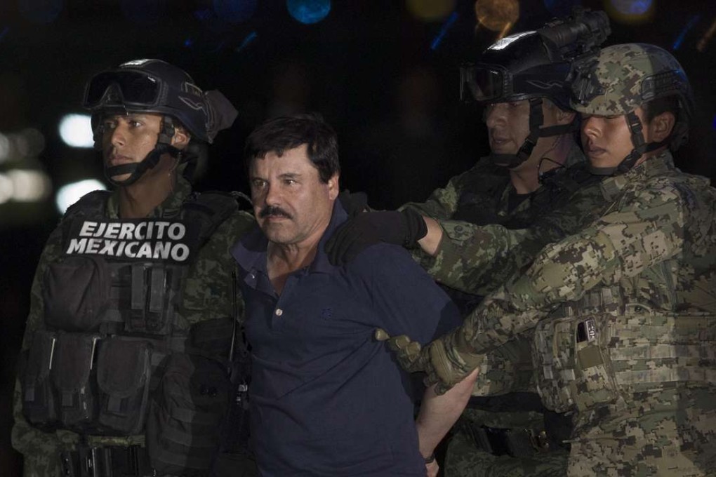 Joaquin Guzman, alias “El Chapo”, after being captured. Photo: Xinhua