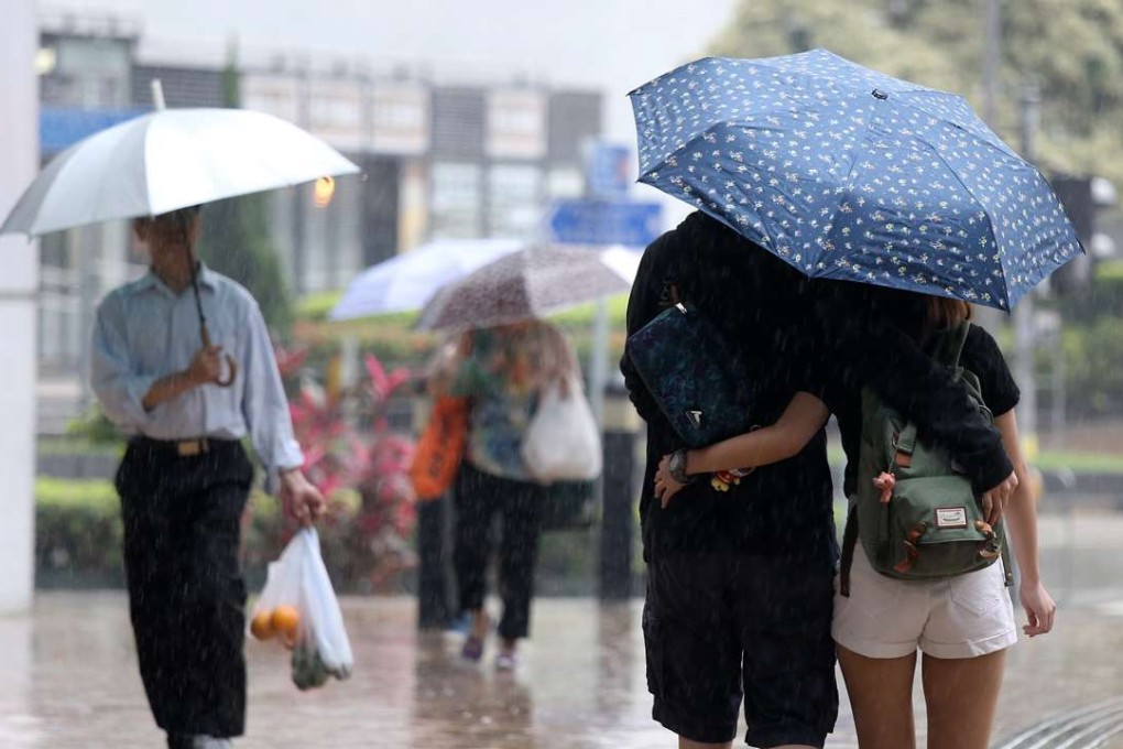 Tseung Kwan O was inundated with heavy rain last night. Photo: Dickson Lee
