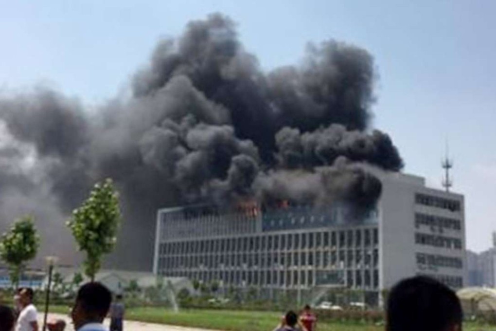 The fire at a garment factory in Henan province killed six people. File Photo