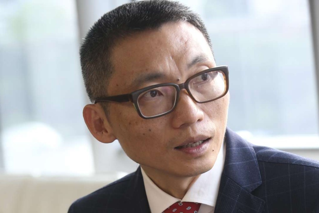 Chen Yidan, founders of Tencent and has quit the company in 2013 to focus on charity work. He's setting up a global education foundation in HK. Wan Chai. 10MAY16 SCMP/David Wong