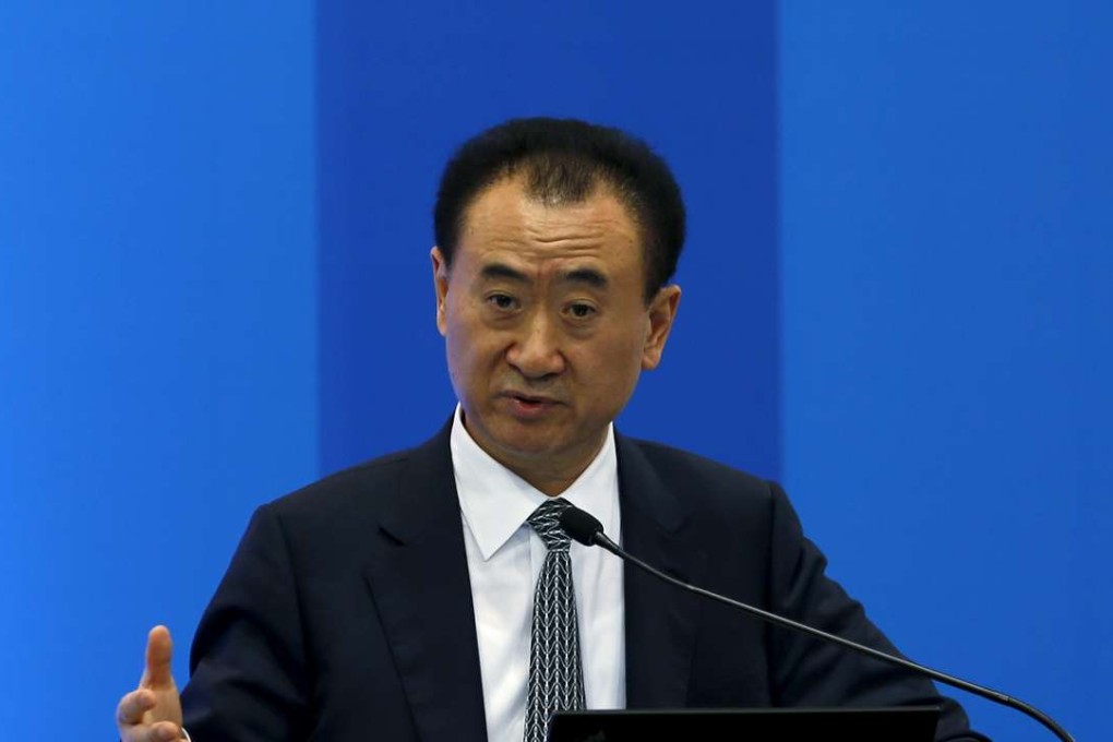 Wang Jianlin, chairman of Dalian Wanda Group in China, speaks before a dialogue session during the Asian Financial Forum in Hong Kong on January 18, 2016. Photo: Reuters