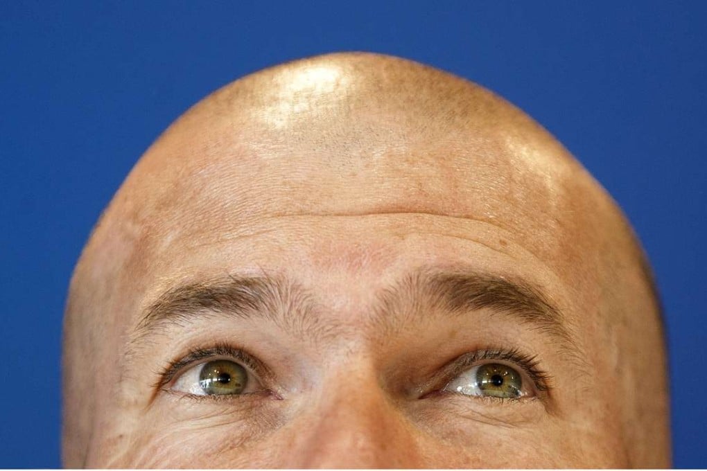 Real Madrid Head coach Zinedine Zidane speaks during a press conference. Photo: AP