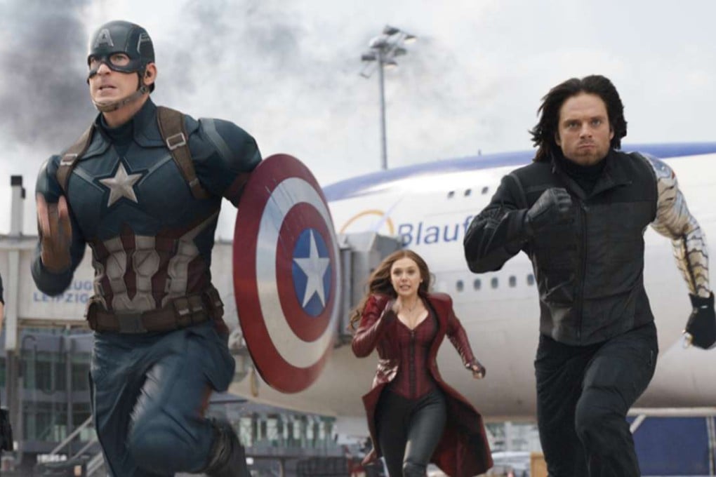 A scene from “Captain America: Civil War”, starring Chris Evans (left) in the title role, and Sebastian Stan as his friend, Bucky Barnes. Photo: AP