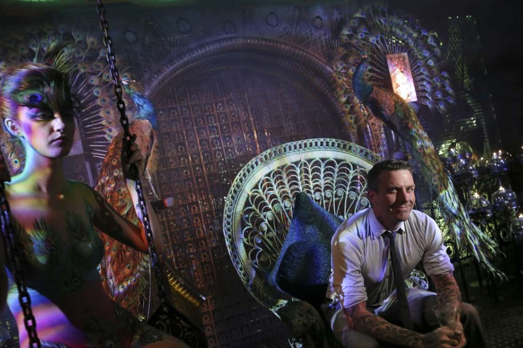 Bar designer Ashley Sutton transformed the Thai capital’s nightlife scene with venues such as Iron Fairies and is now taking on Hong Kong, with three new bars to open in the coming months. Sutton poses for a photo at Ophelia, The Avenue, Lee Tung Avenue, Wan Chai. Photos: Dickson Lee