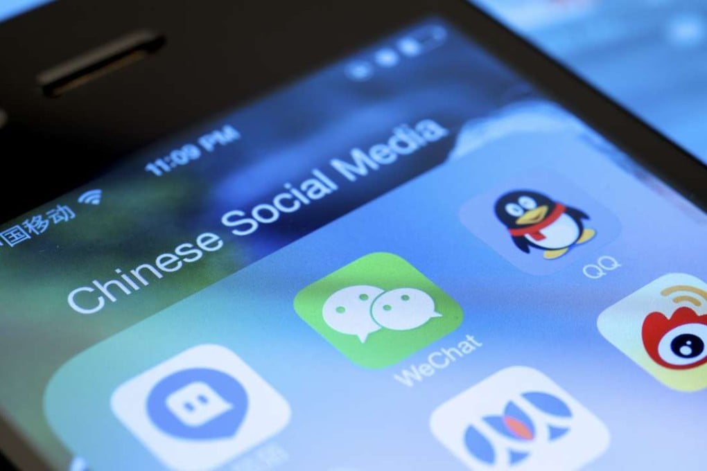 The emergence of Chinese social media has seen the rise of the WeChat app, which has become a “social commerce” app in mainland China where it can be used to pay for almost anything straight from a phone. Photo: Alamy Stock Photo