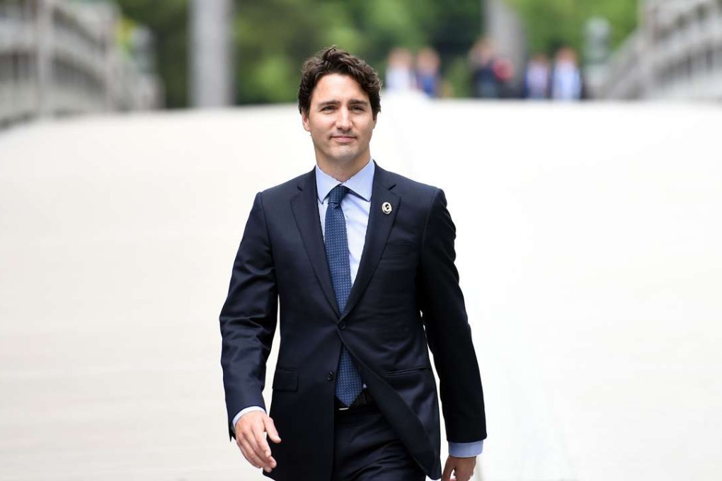Canadian Prime Minister Justin Trudeau arrives at Ise-Jingu Shrine in the city of Ise in Mie prefecture, on May 26, 2016. Photo: AFP