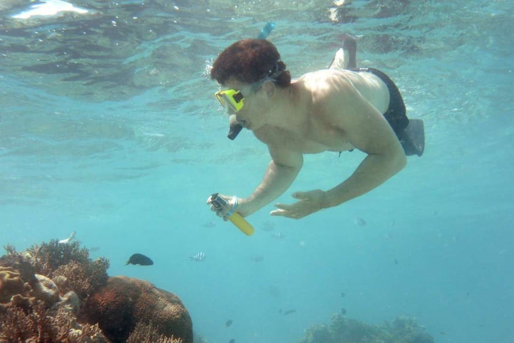A tourist snorkels on Australia's Great Barrier Reef, which contributes about A$6 billion to the Australian economy, mainly through tourism. Photo: AFP