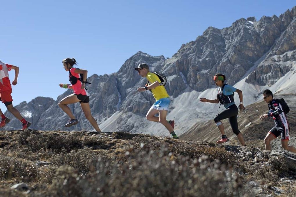 Runners compete in the Yading Skyrun in Sichuan’s mountainous Daocheng. Photos: Lloyd Belcher Visuals