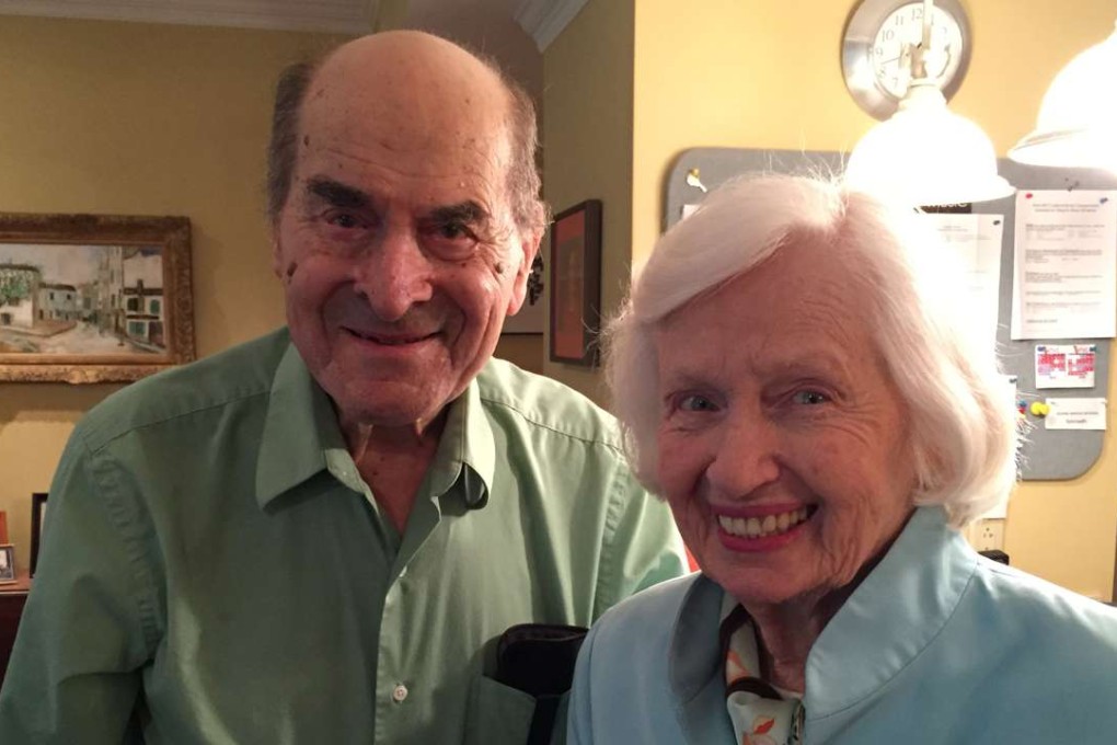 Dr Henry Heimlich (left) with Patty Ris. Photo: Reuters