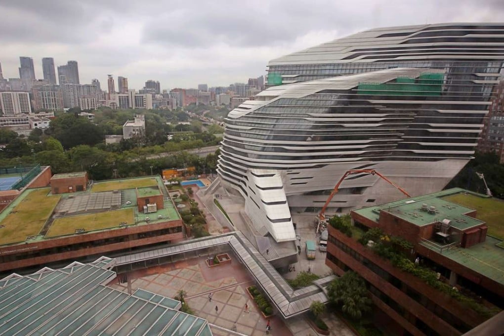 Grass is seen on rooftops at the Polytechnic University. Photo: Edward Wong