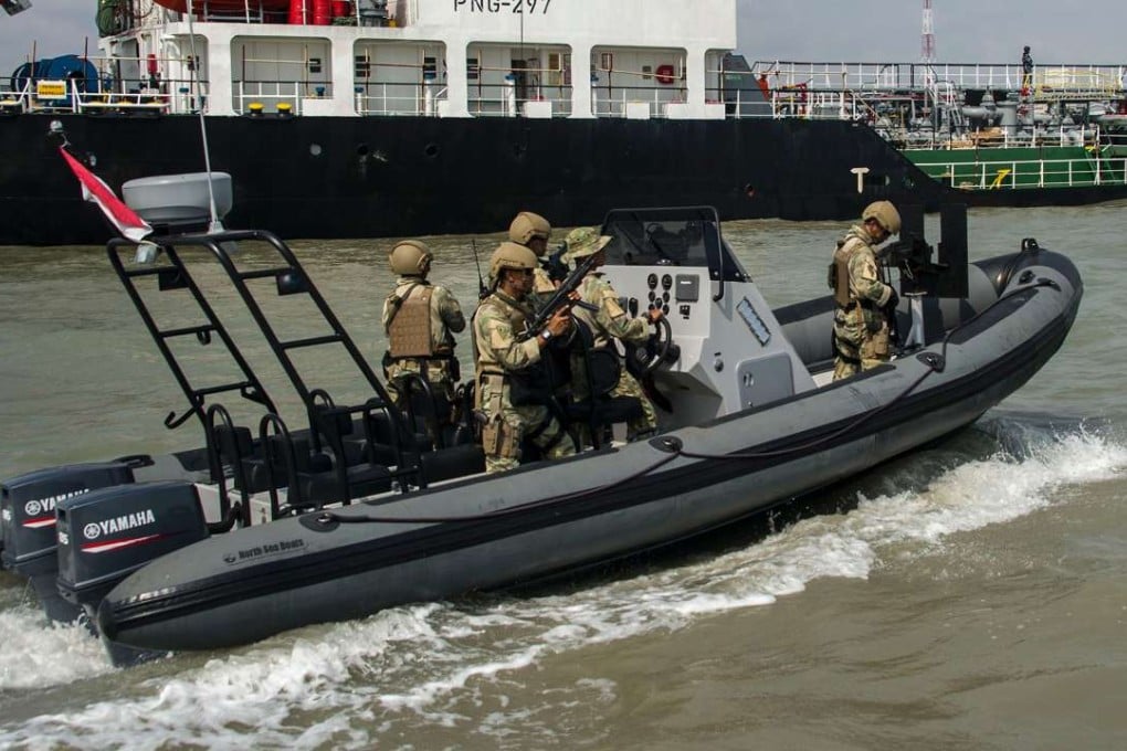An Indonesian frigate intercepted the Chinese trawler near the Natuna islands in Indonesia’s exclusive economic zone. Photo: AFP
