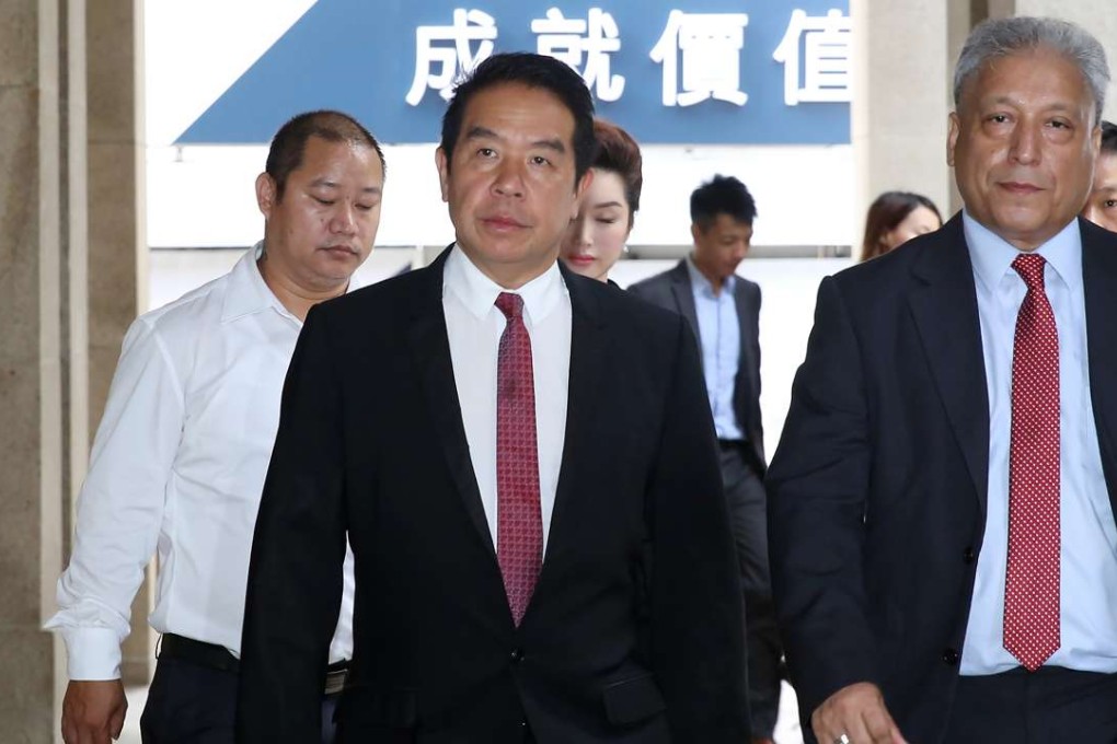 Businessman Carson Yeung Ka-sing (centre) appears at the Court of Final Appeal. Photo: Sam Tsang