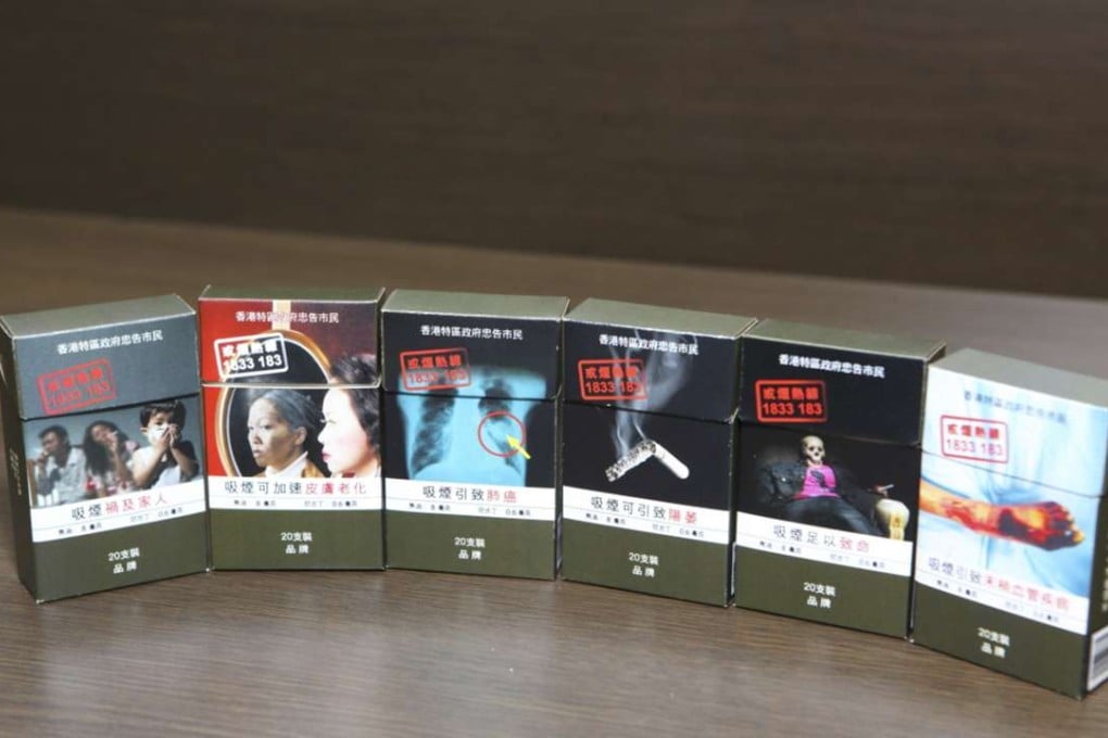 Dummy cigarette packs in plain packaging prepared by Cosh.