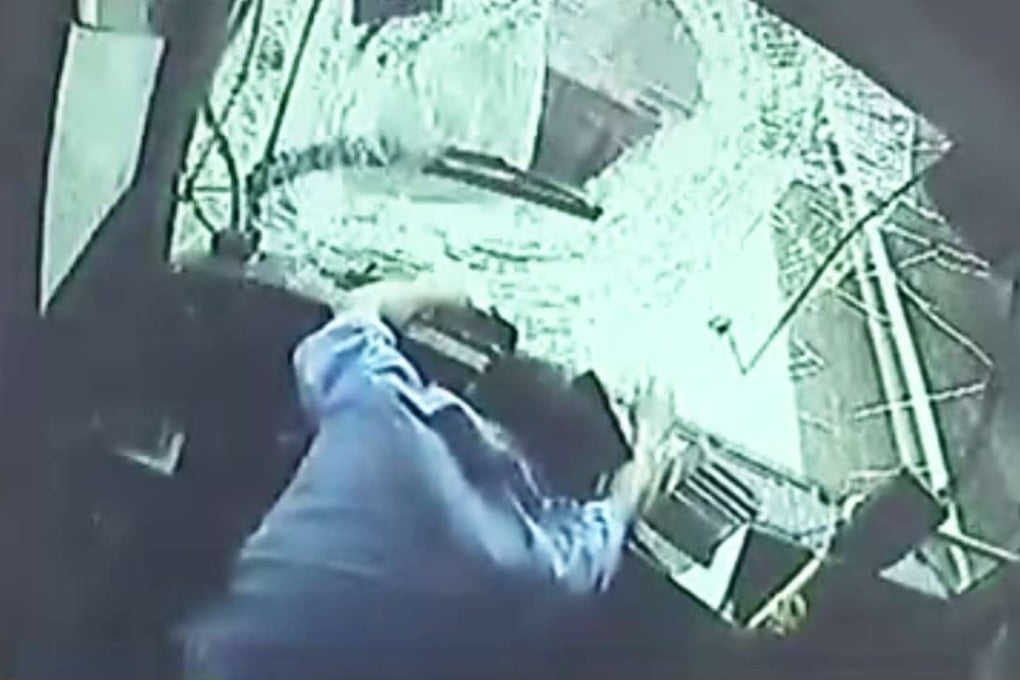 A flying tyre killed the bus driver on the spot in eastern China’s Zhejiang province last Friday. Photo: SCMP Pictures