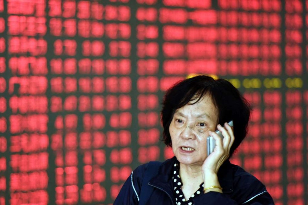 Retail investors, who make up 90 per cent of the turnover on China’s A-share market, are barred from the NEEQ market for now. Photo: AFP