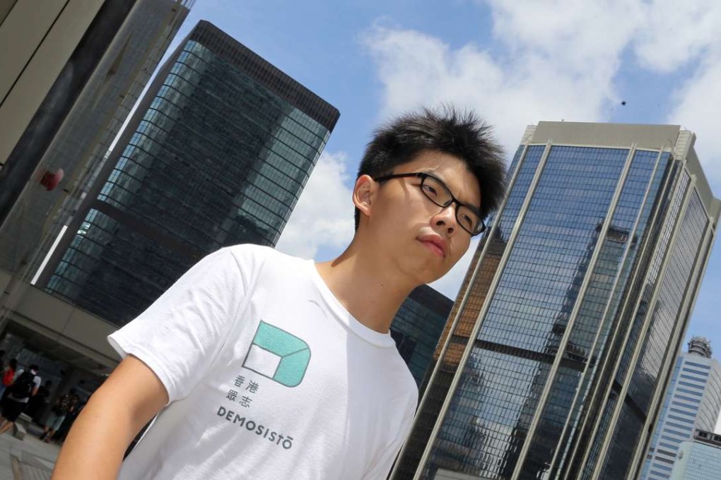 Joshua Wong’s lawyers asked the court why there was a three-year gap between the ages required to vote and to stand for election. Photo: Dickson Lee