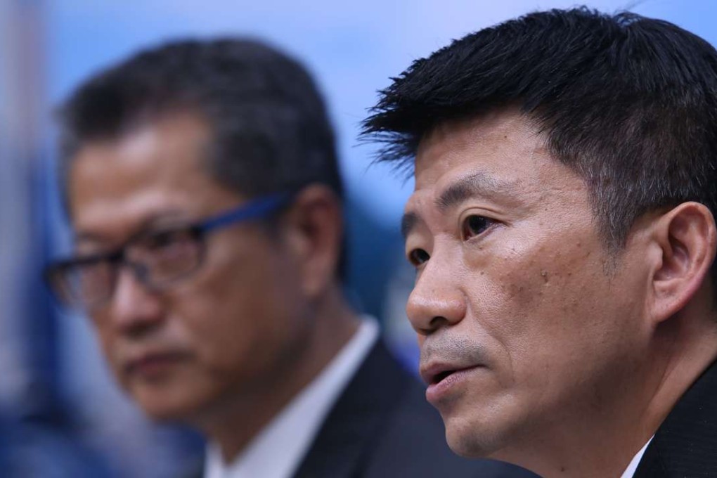Director of Water Supplies Enoch Lam Tin-sing at a press conference on water quality last summer. Photo: Sam Tsang