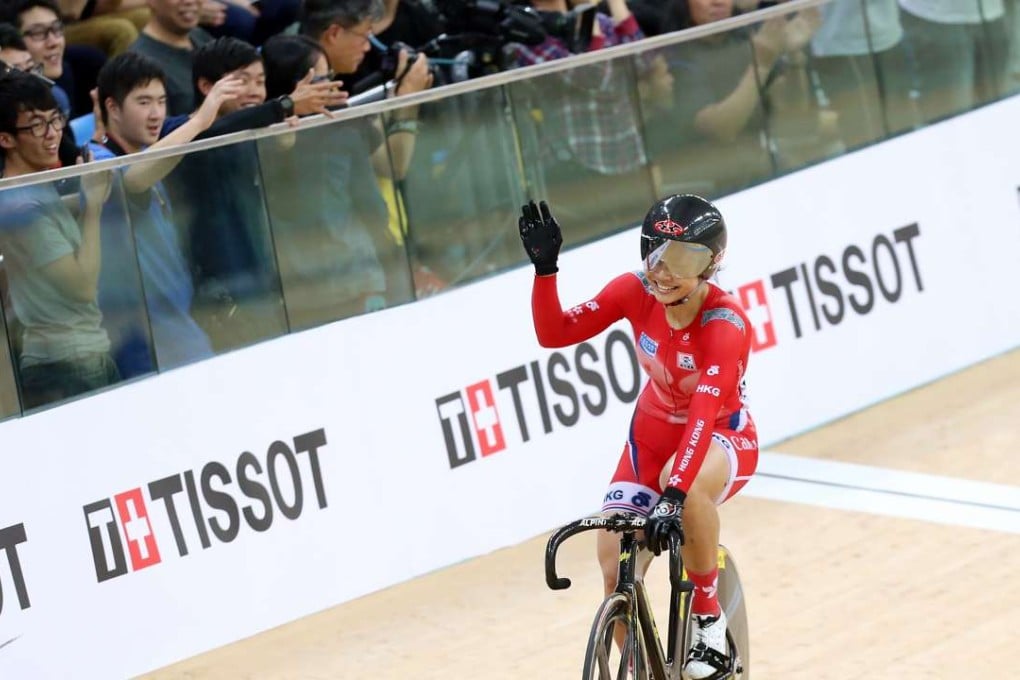 Hong Kong cyclist Sarah Lee can train in warmer temperatures at the Tseung Kwan O velodrome. Photo: David Wong
