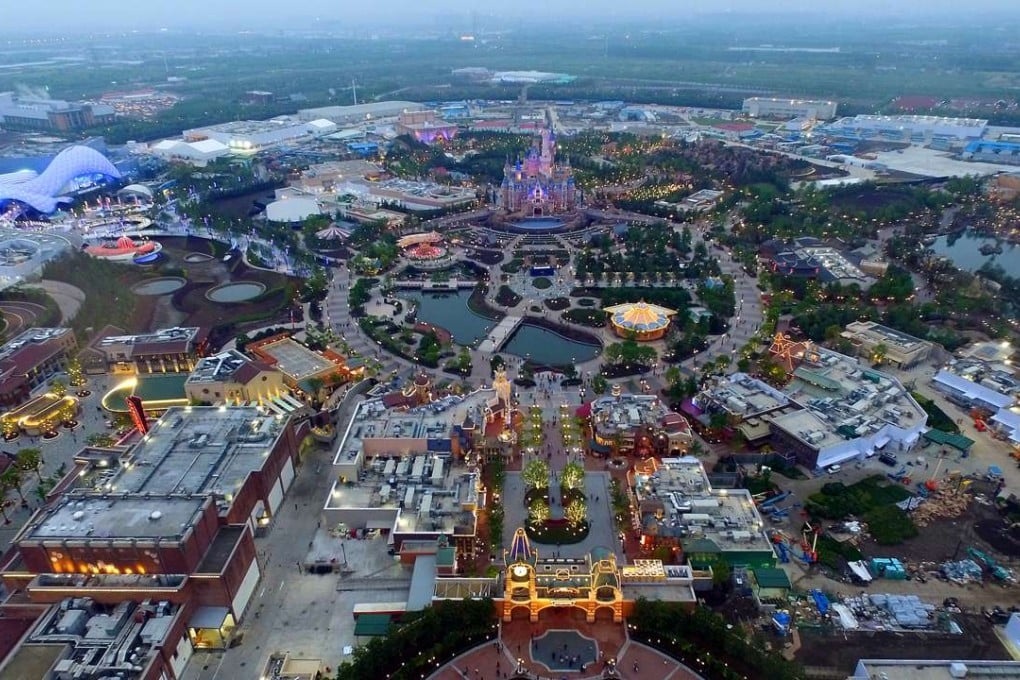 The area around Shanghai Disney has a Metro railway link and the potential to develop into a suburban residential area. Photo: Xinhua
