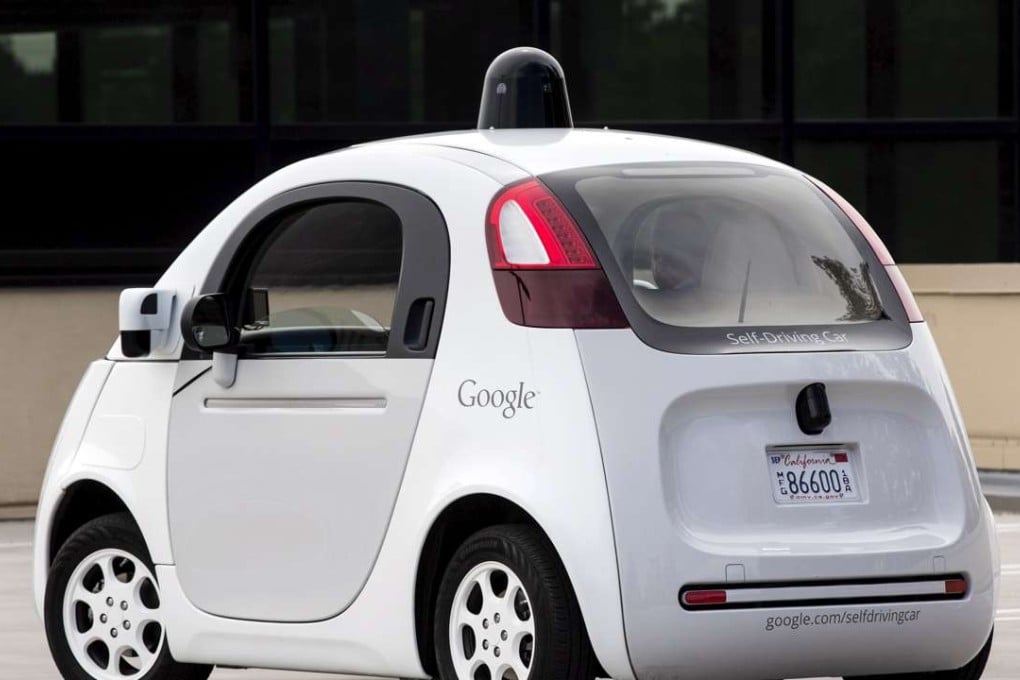 A prototype self-driving Google electric car. They are being programmed to toot their horns. Photo: Reuters