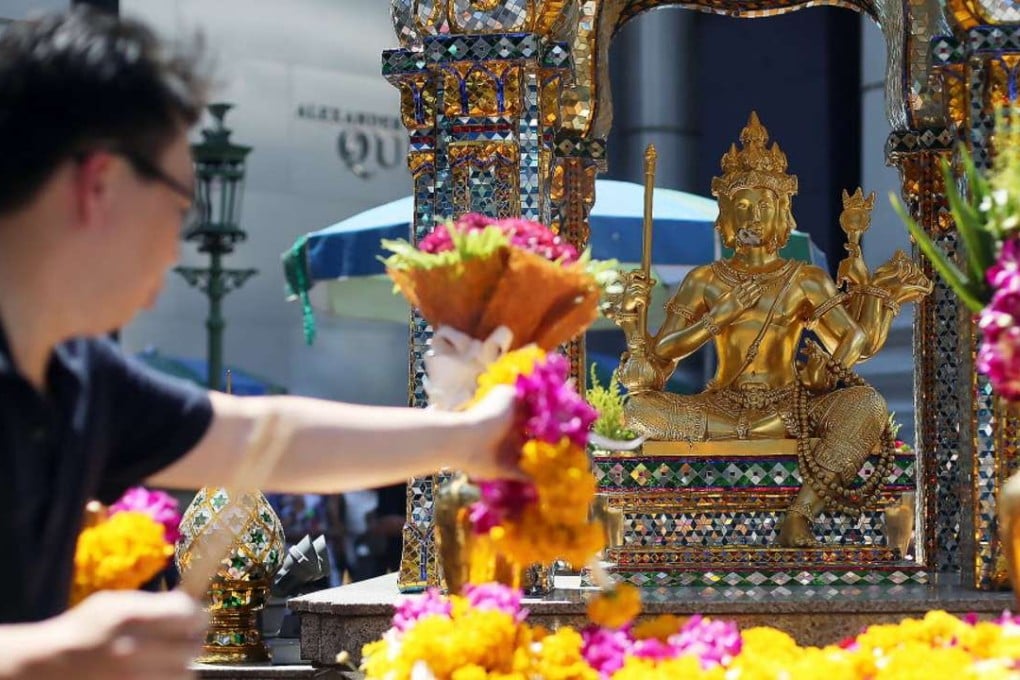The bombing of the Erawan Hindu shrine in August 2015 claimed 20 lives. Photo: SCMP Pictures